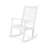 White rocking chair on a white background  