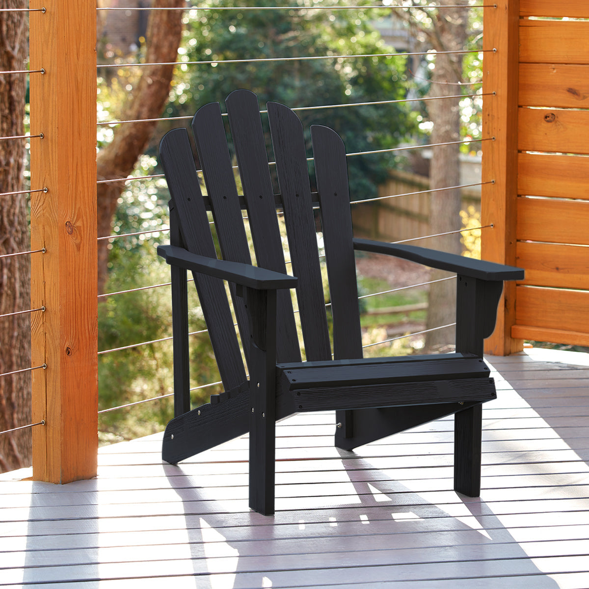 Westport Adirondack Chair, Black