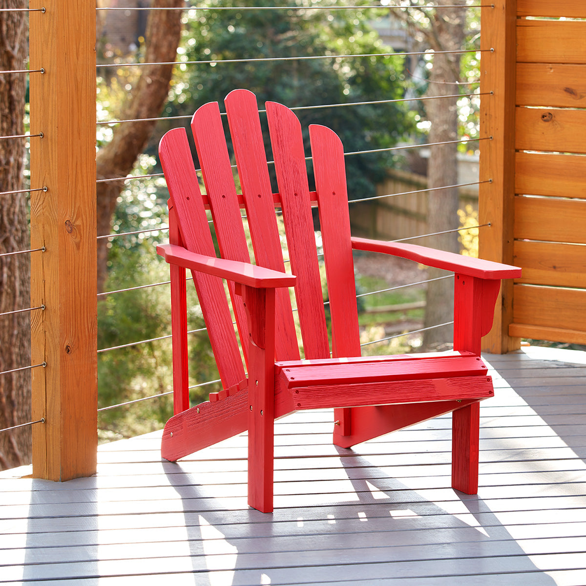 Westport Adirondack Chair, Chili Red