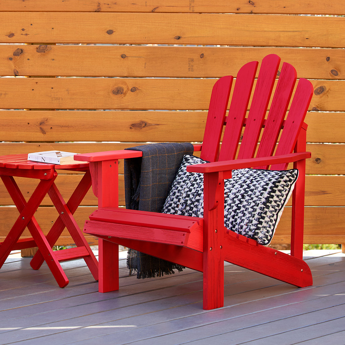 Westport Adirondack Chair, Chili Red