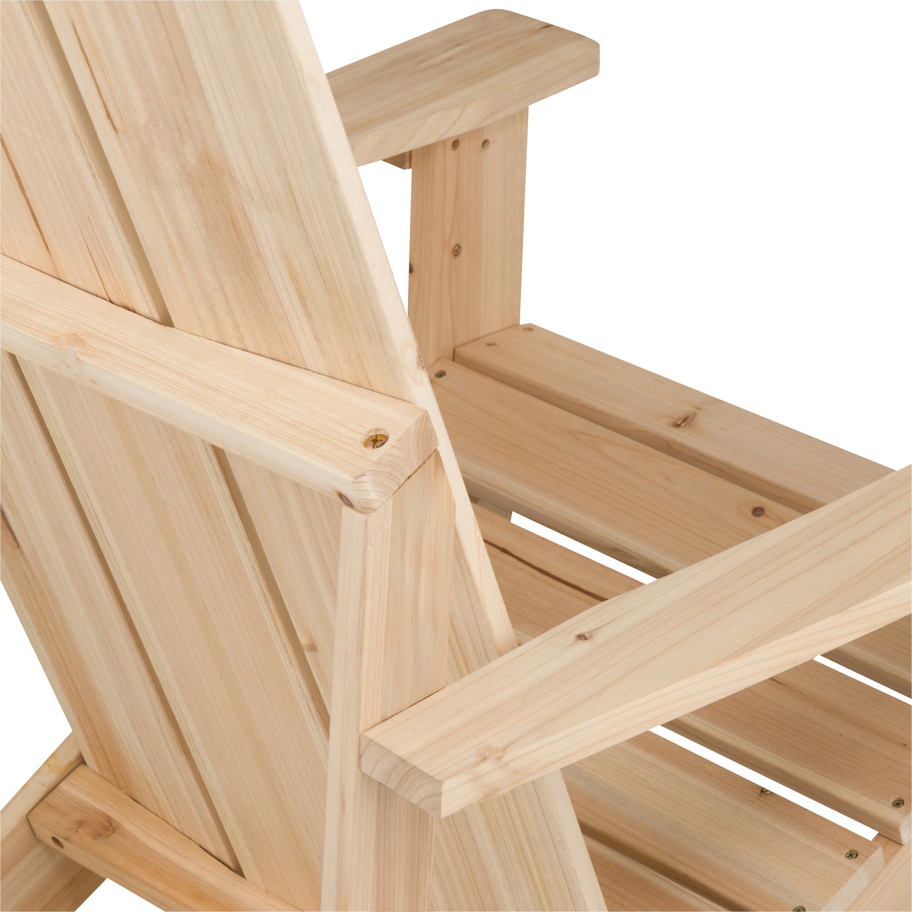 Modern Adirondack Chair, Natural