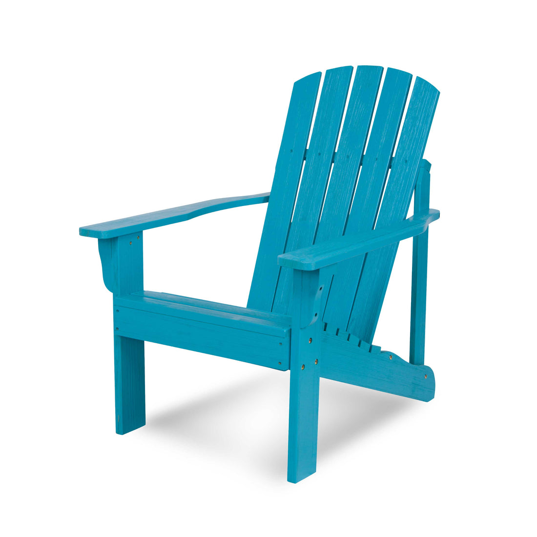 Mid-Century Modern Adirondack Chair, Aqua