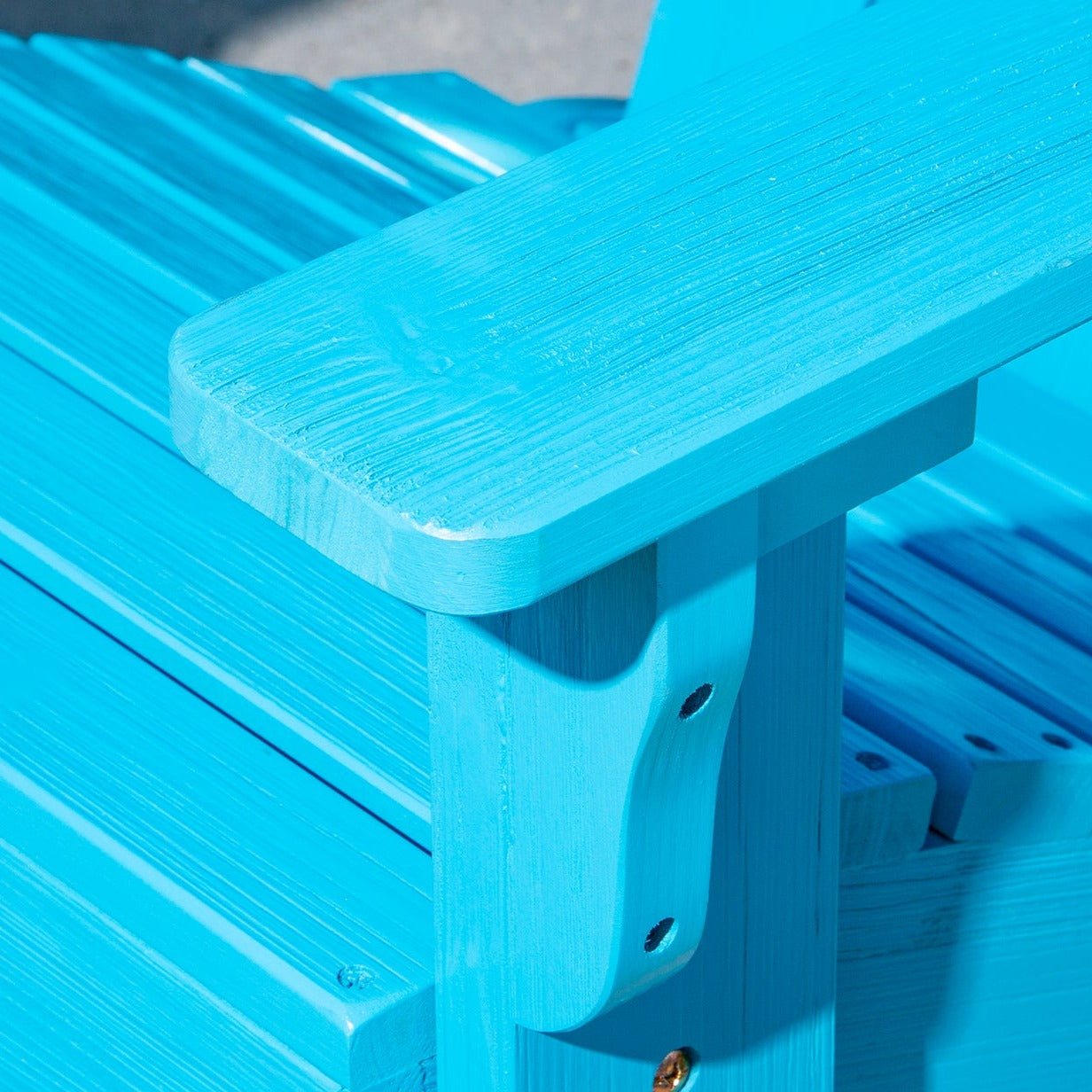 Mid-Century Modern Adirondack Chair, Aqua