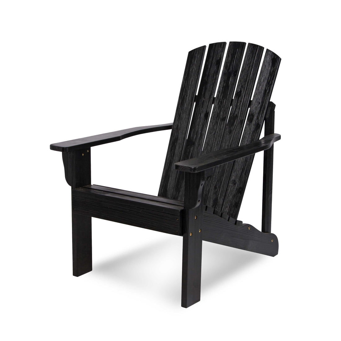 Mid-Century Modern Adirondack Chair, Black