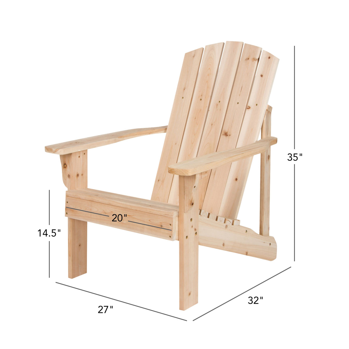Mid-Century Modern Adirondack Chair