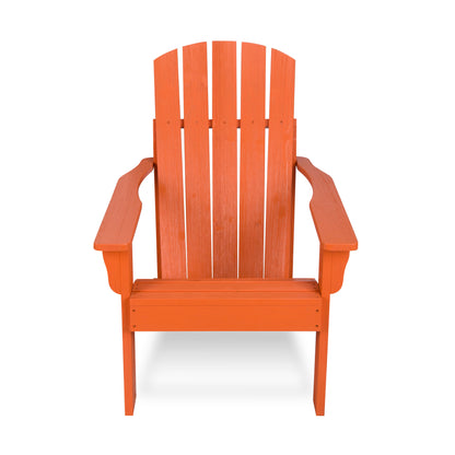 Mid-Century Modern Adirondack Chair, Organic Pumpkin