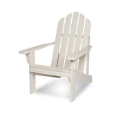 White Adirondack chair on a white background 