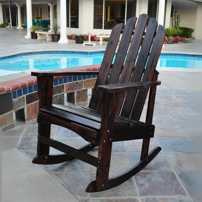 Marina Porch Rocker, Burnt Brown