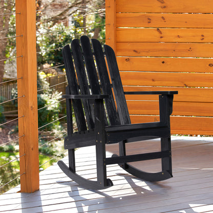 Marina Porch Rocker, Black