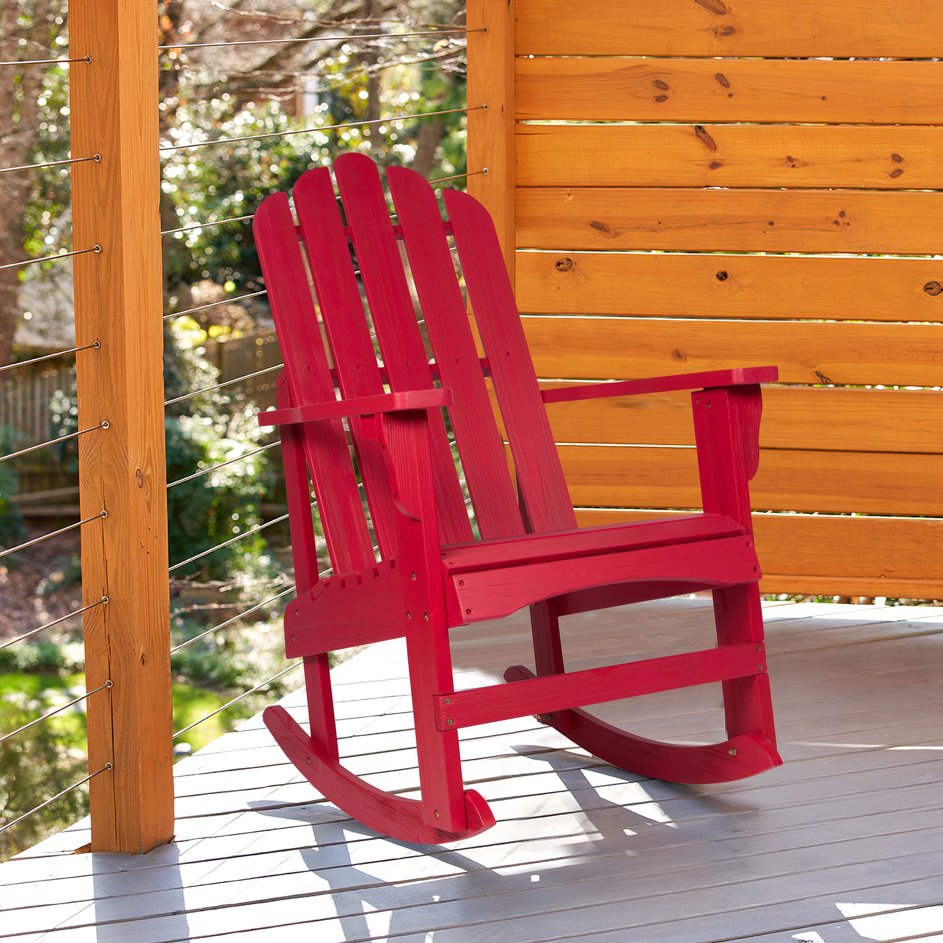 Marina Porch Rocker, Chili Red