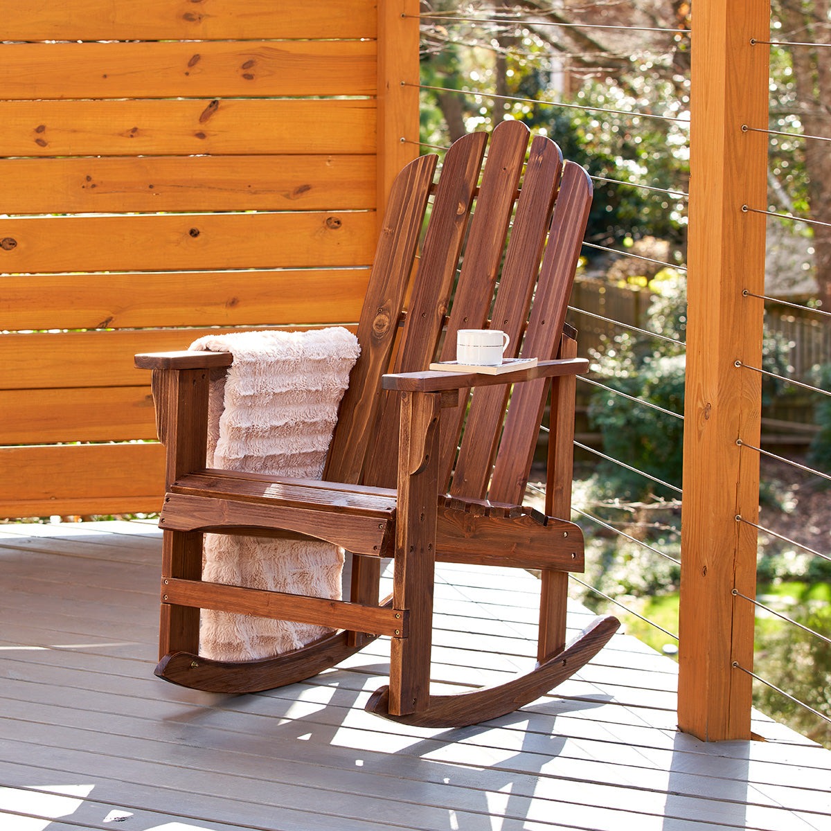 Marina Porch Rocker, Oak