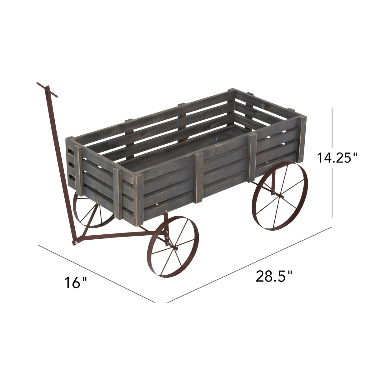 28.5" Decorative Wagon Garden Planter