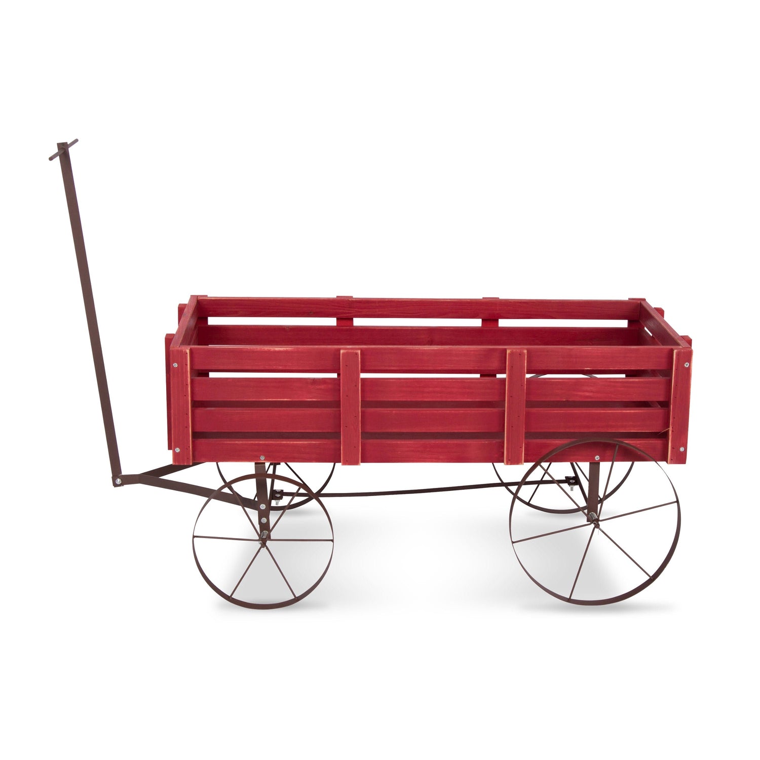 Decorative Wagon Garden Planter, Red