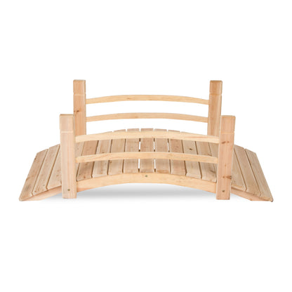 4 Ft. Cedar Garden Bridge, Natural