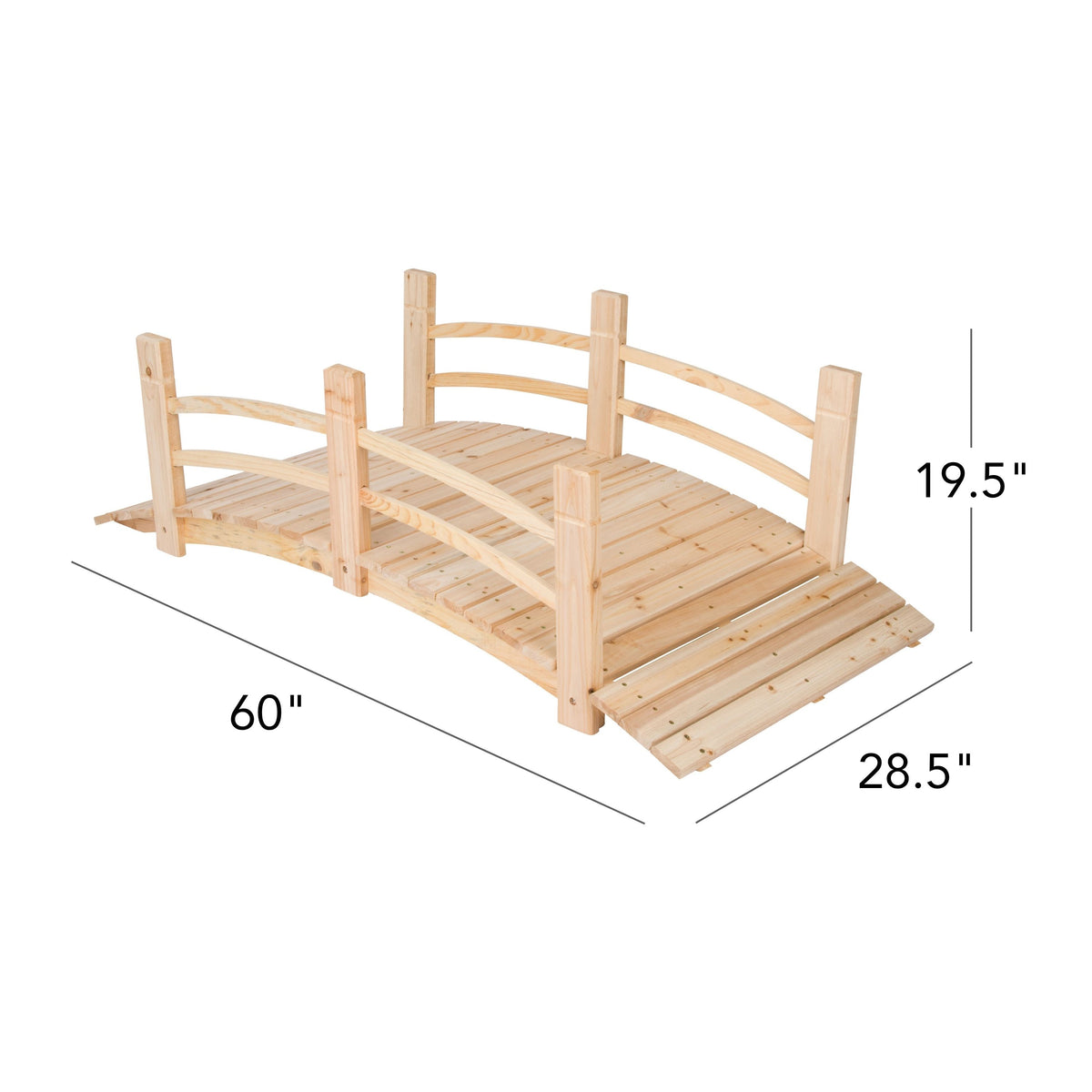 5' Cedar Garden Bridge