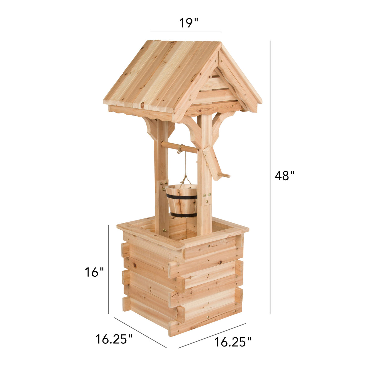 48" High Decorative Wishing Well