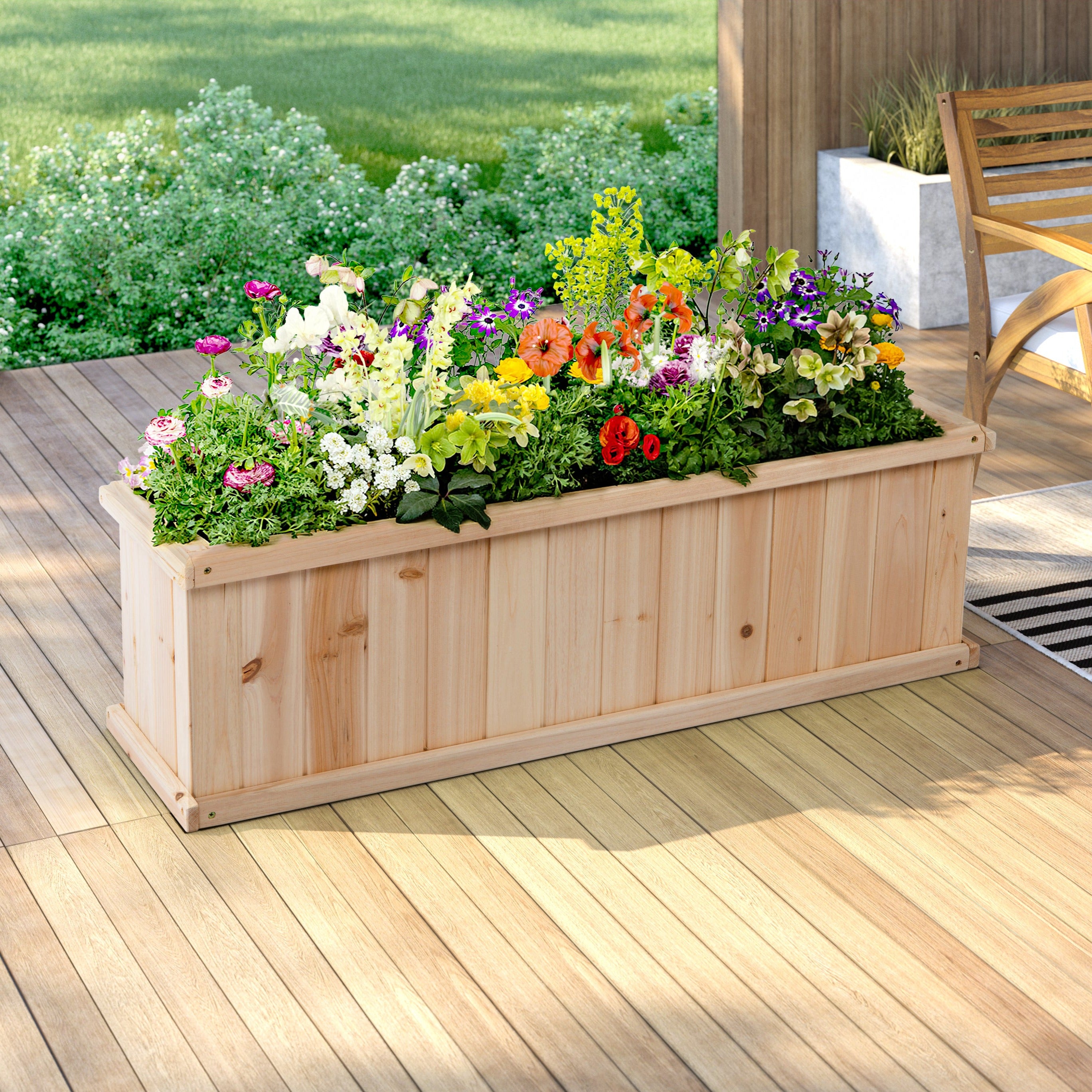 40&quot; Garden Planter Box, Natural