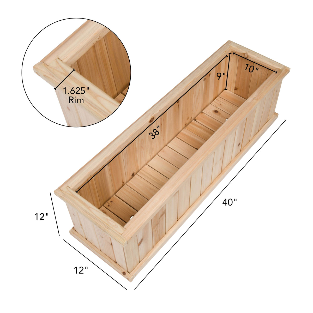 40" Garden Planter Box