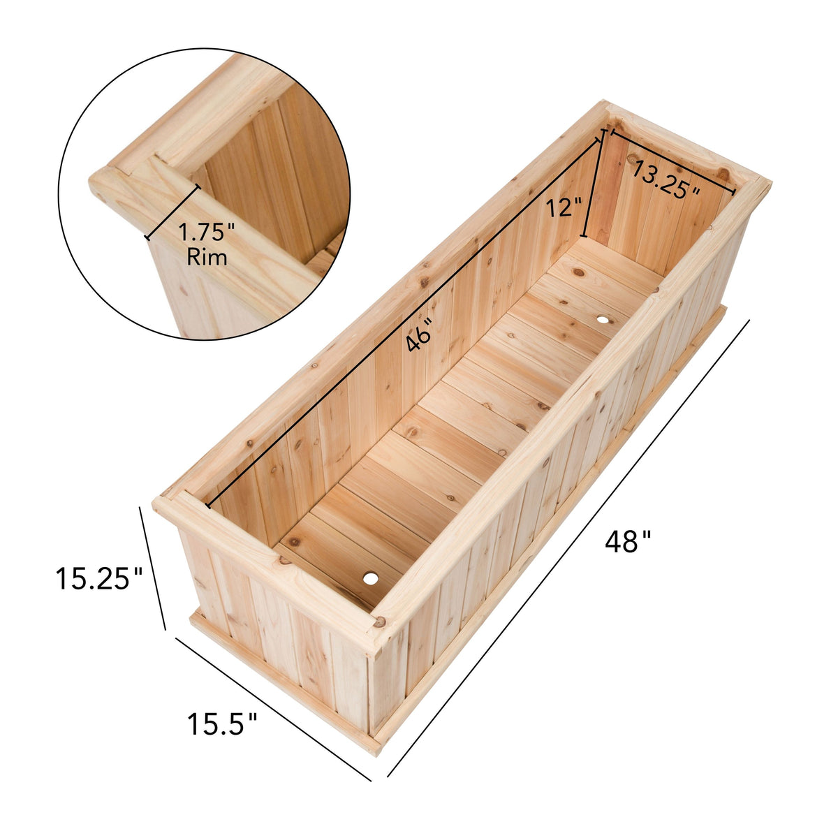 48" Garden Planter Box