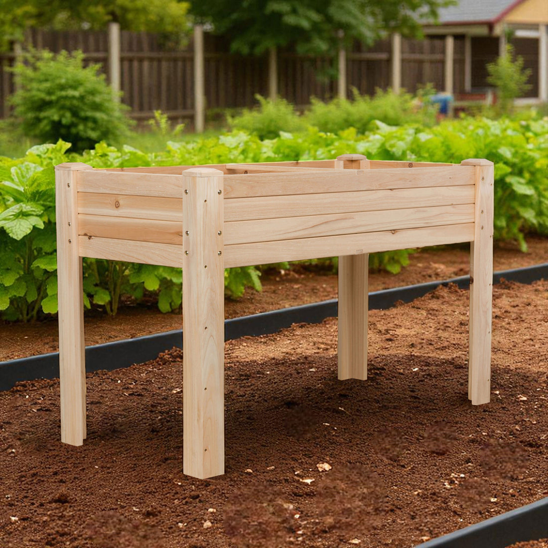 48&quot; Raised Garden Bed, Natural