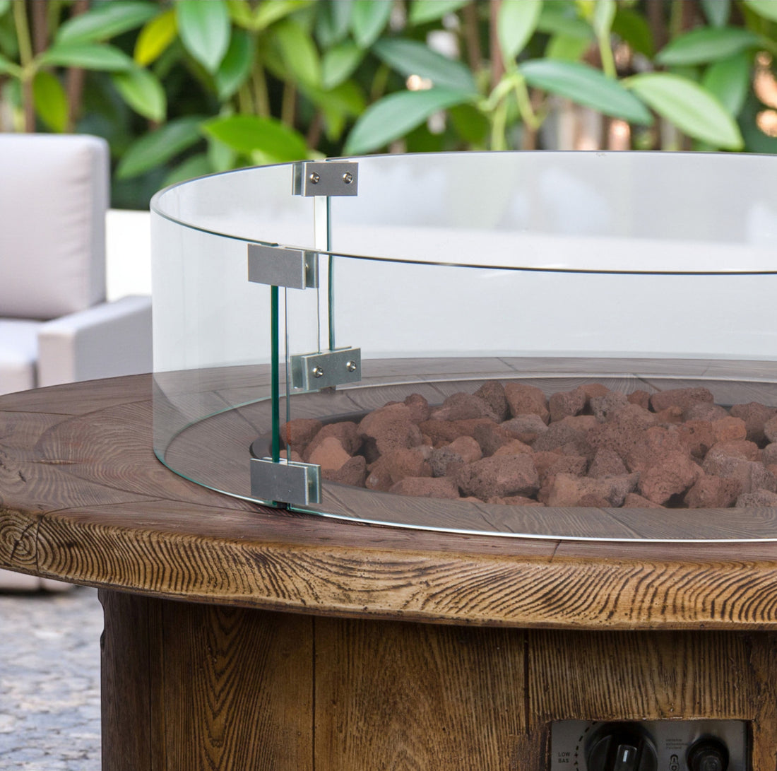 Round Glass Wind Guard