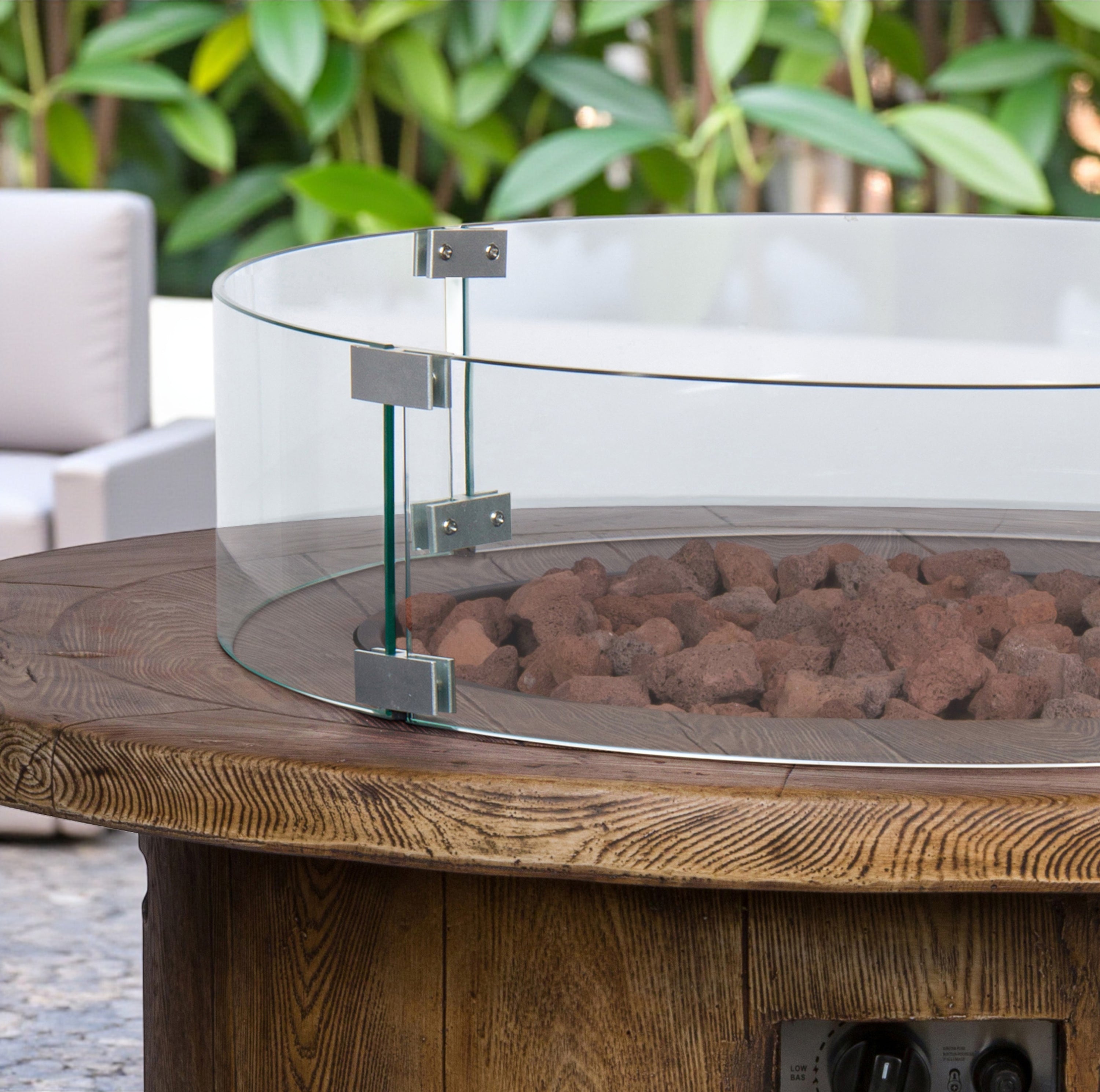 Round Glass Wind Guard
