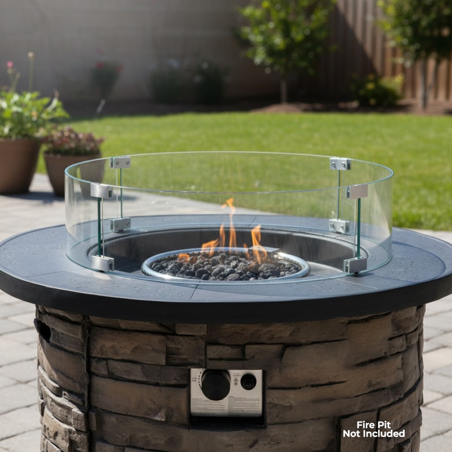 Round Glass Wind Guard