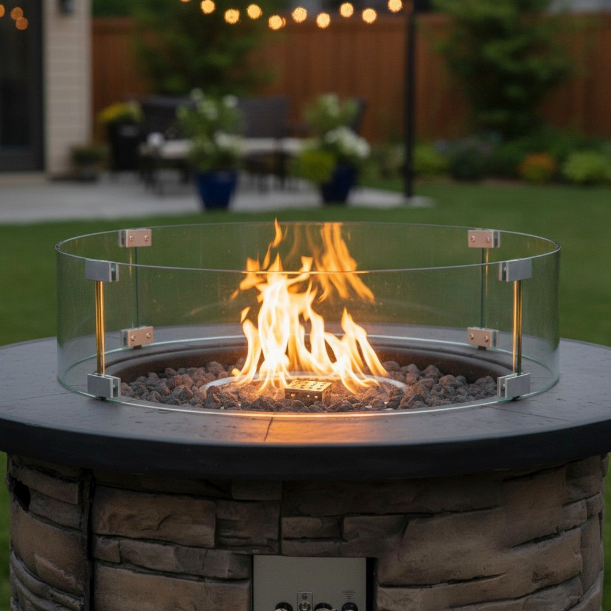 Round Glass Wind Guard