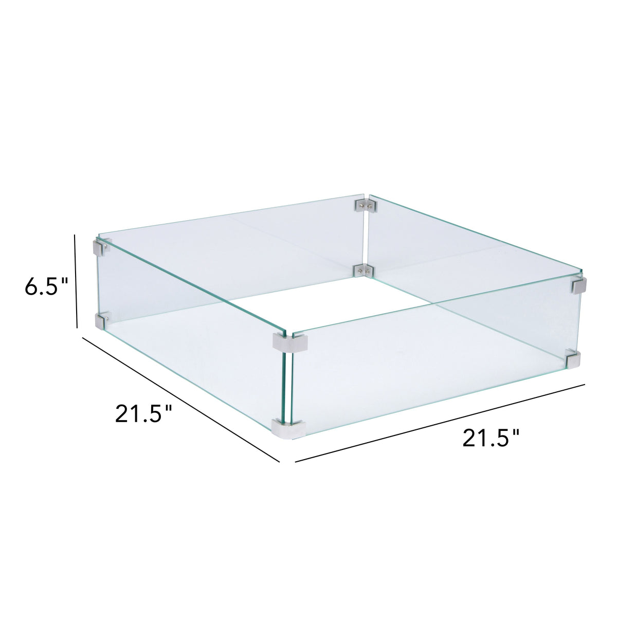 Square Glass Wind Guard
