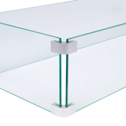 Rectangular Glass Wind Guard