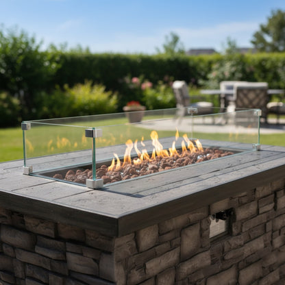 Rectangular Glass Wind Guard