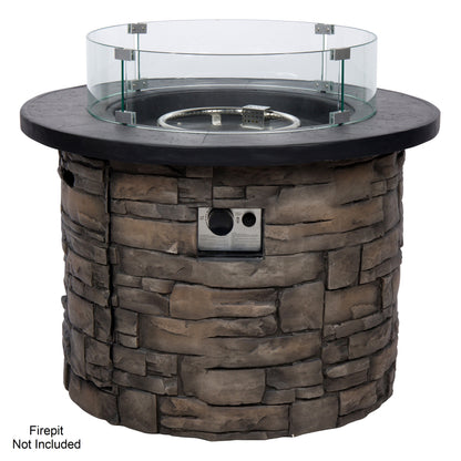 Round Glass Wind Guard