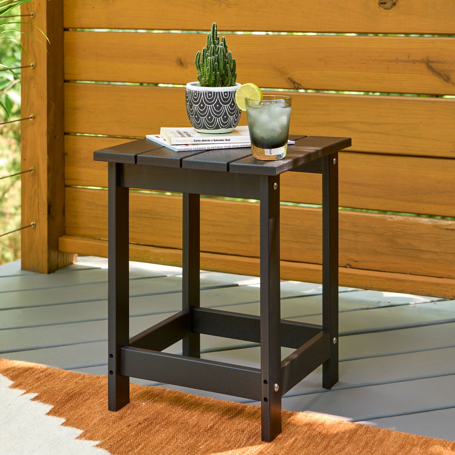 Modern Side Table, Black