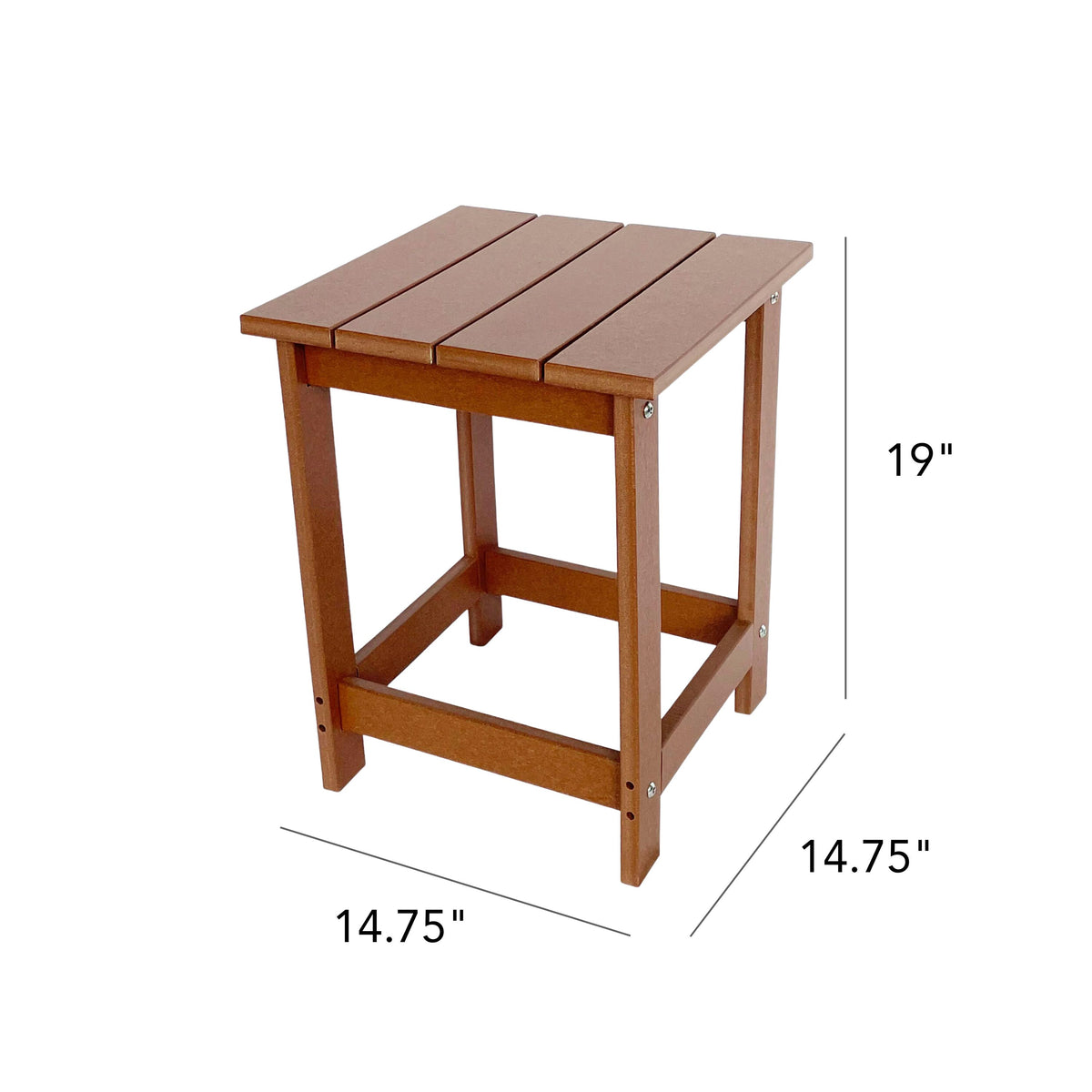 Modern Side Table, Recycled Plastic