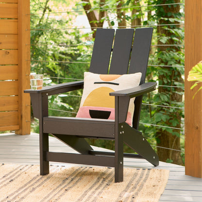 Modern Adirondack Chair, Black