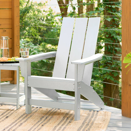 Modern Adirondack Chair, White