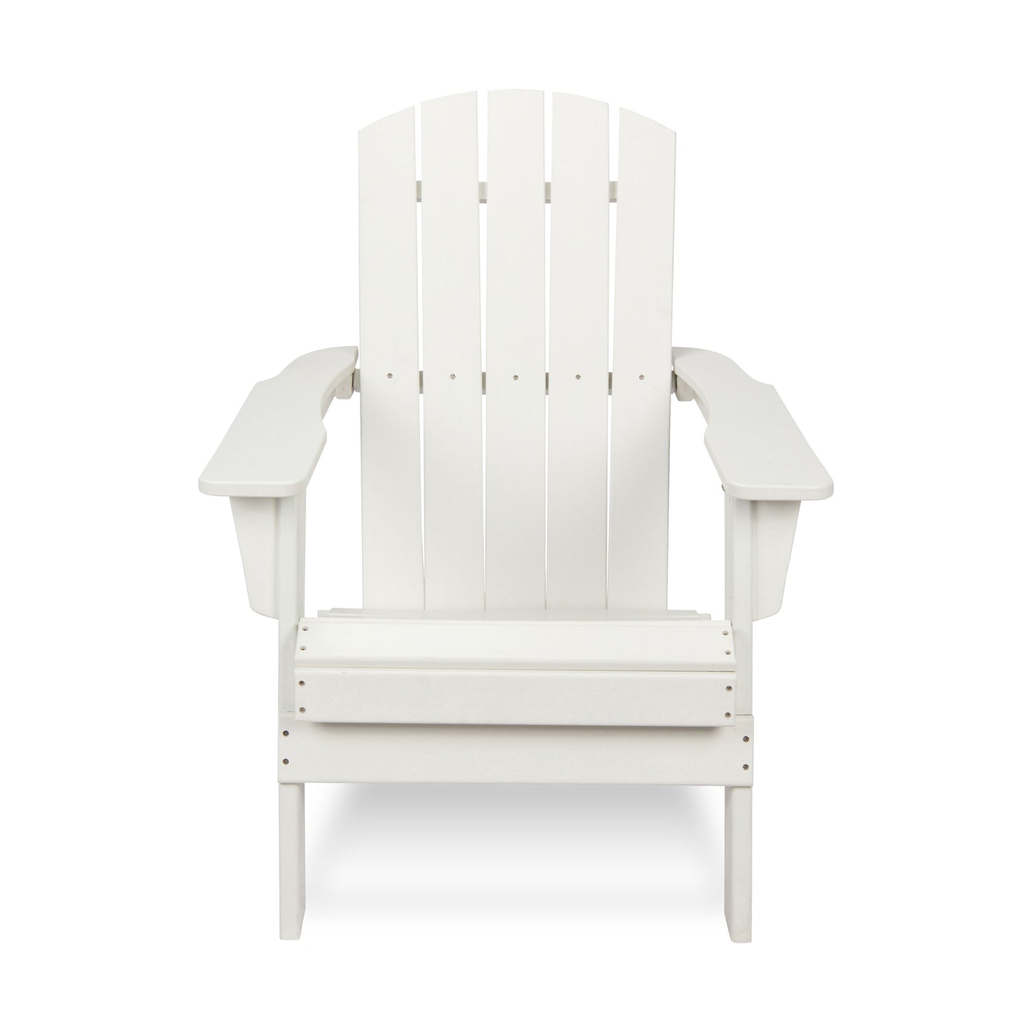 Seaside Mid-Century Modern Adirondack Chair, White