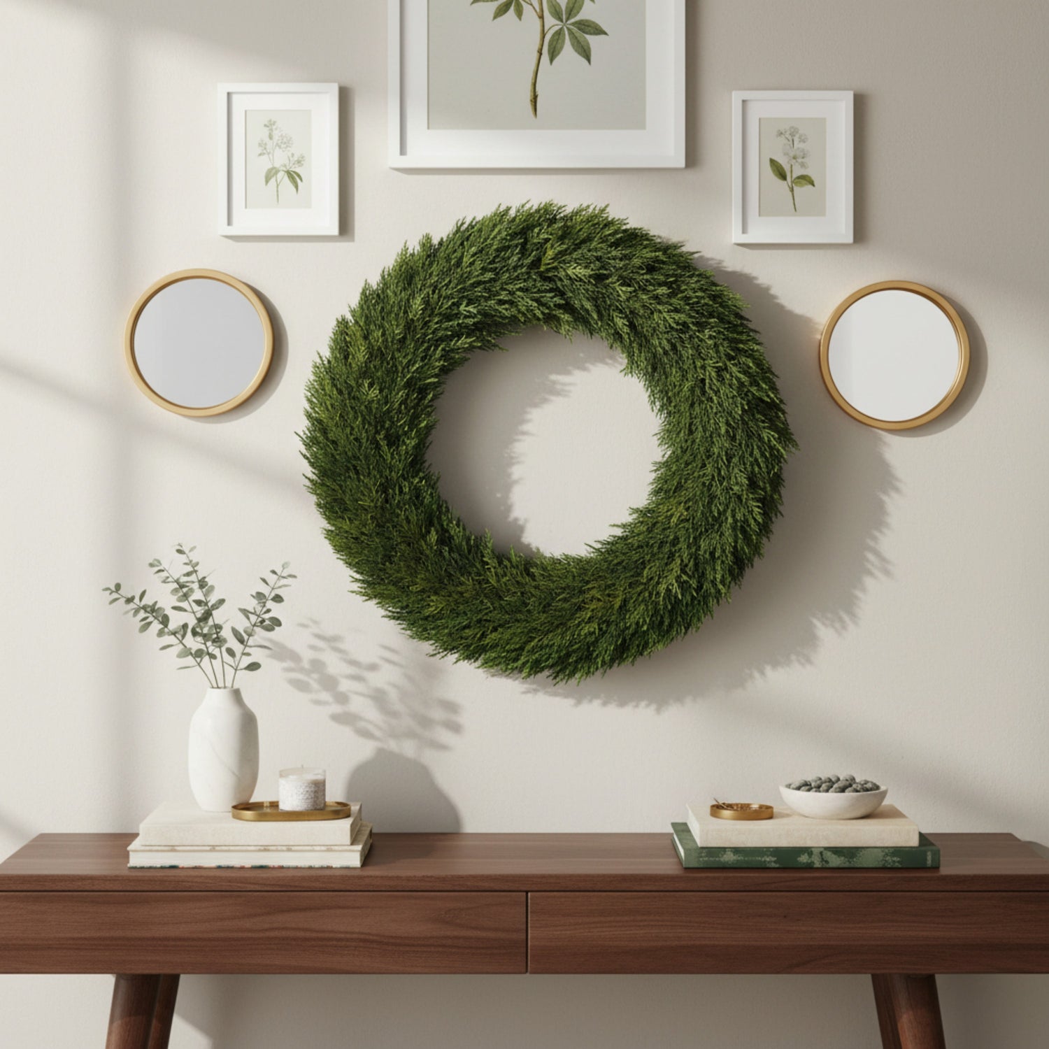 24" Preserved Cypress Wreath