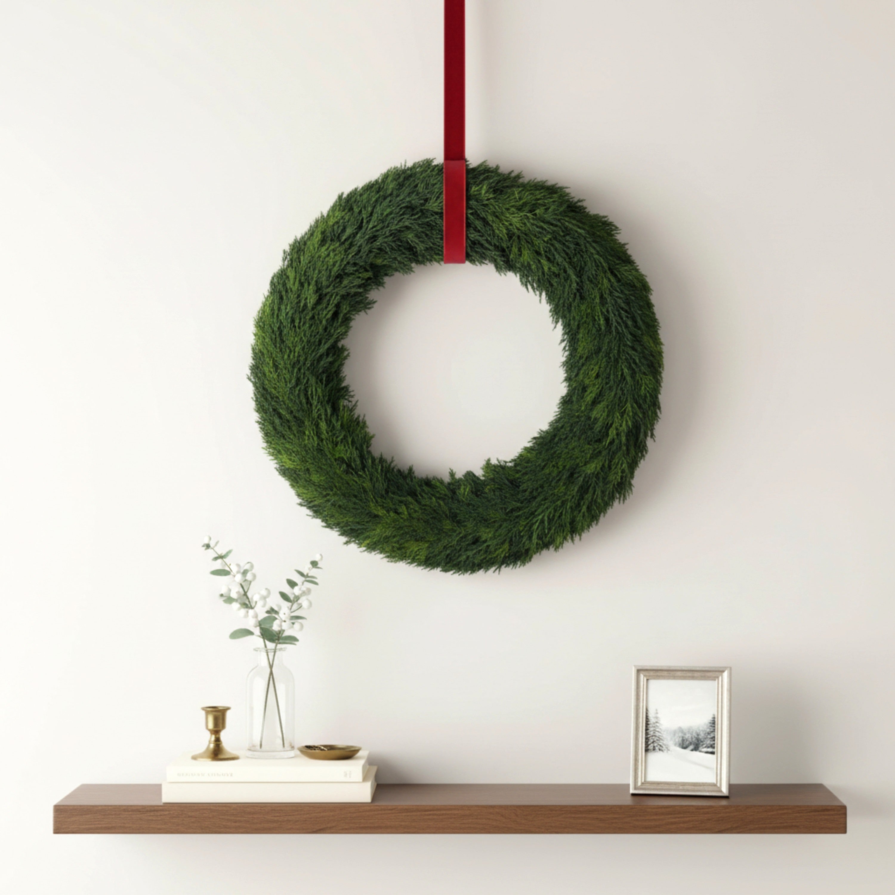 24" Preserved Cypress Wreath