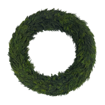 24" Preserved Cypress Wreath