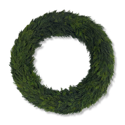 24" Preserved Cypress Wreath