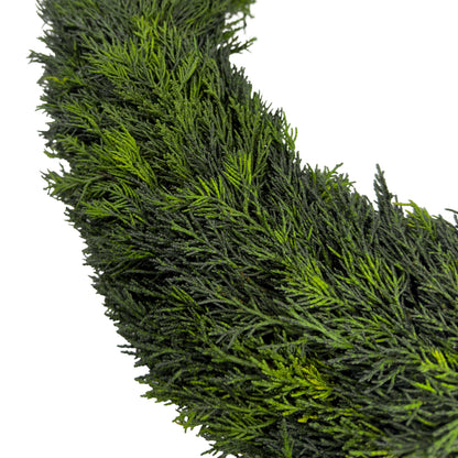 24" Preserved Cypress Wreath