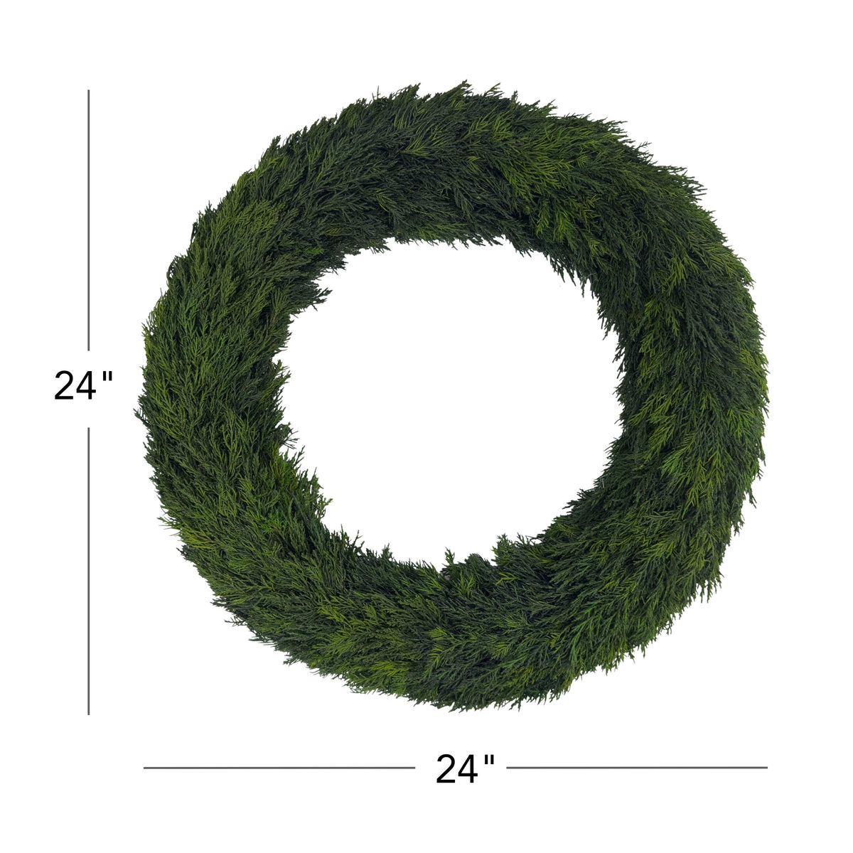 24" Preserved Cypress Wreath