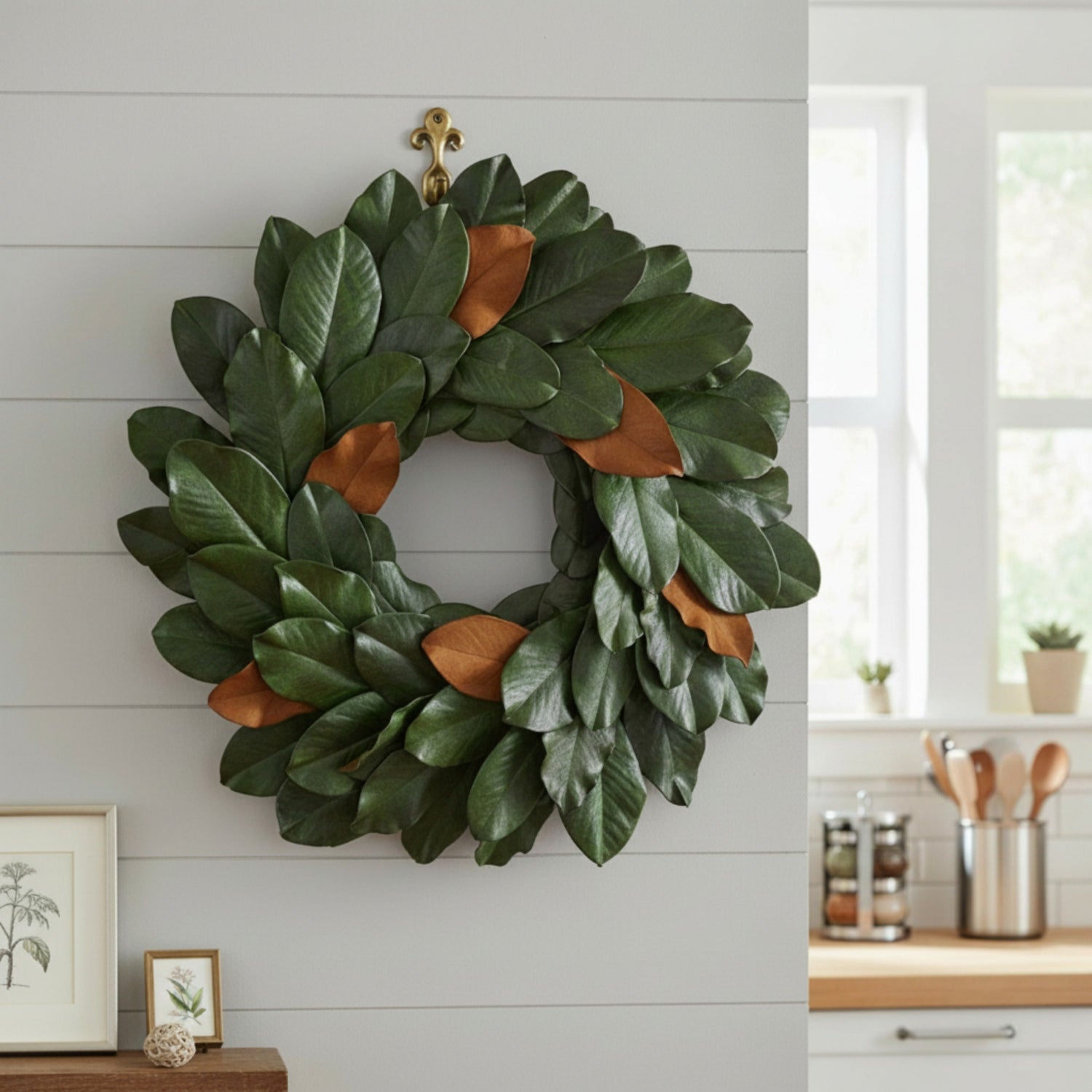 20" Preserved Magnolia Wreath