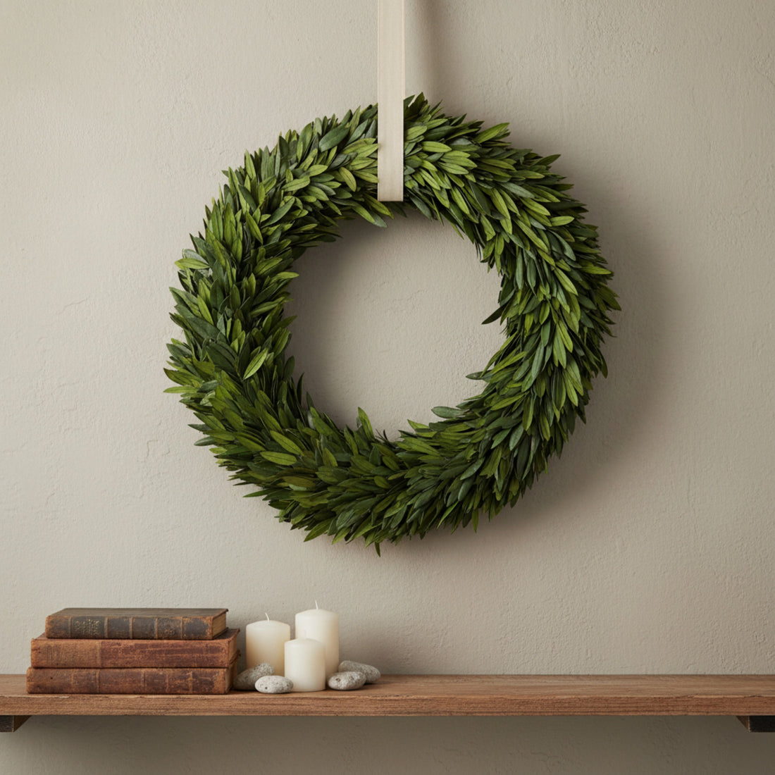 20" Preserved Olive Wreath