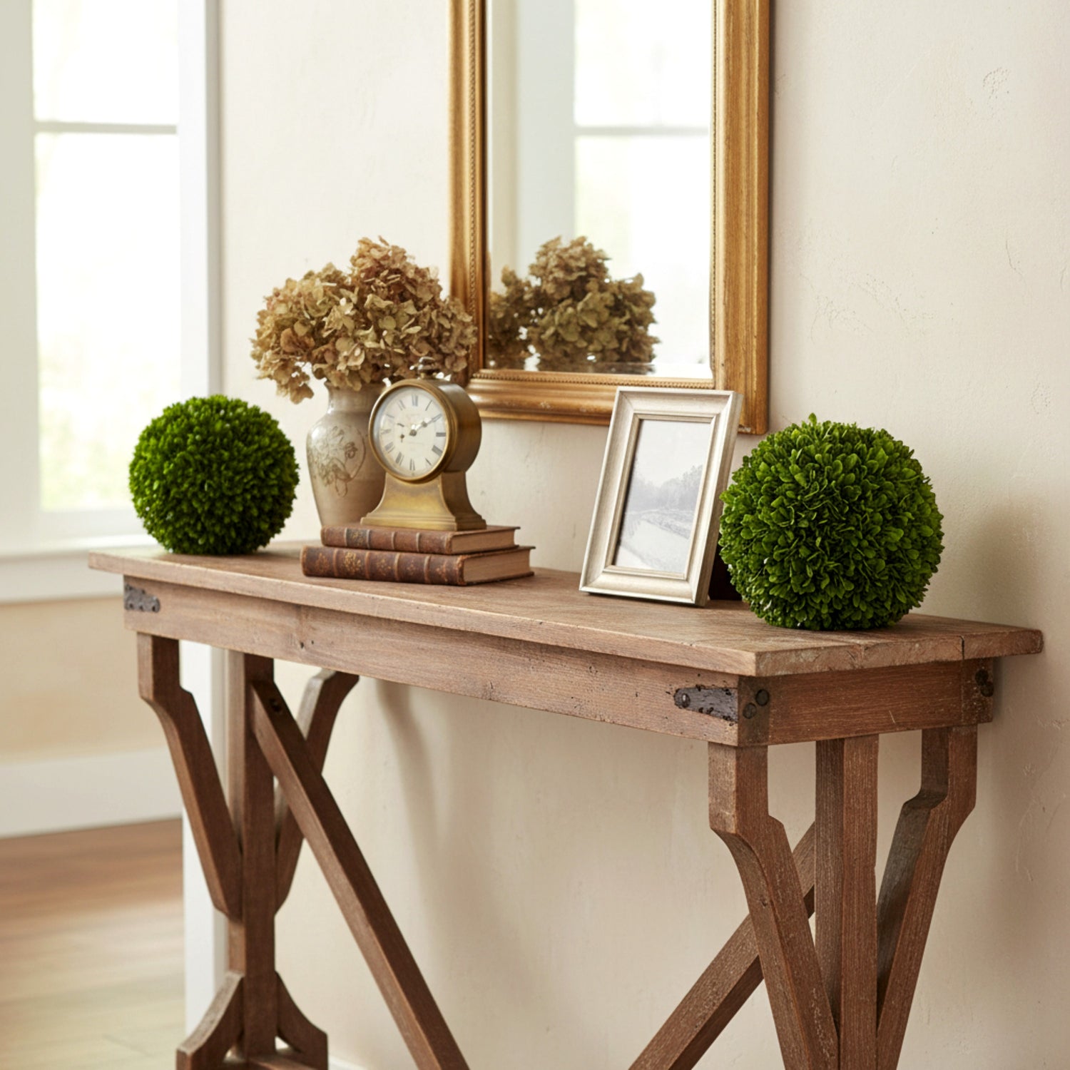 8" Preserved Boxwood Ball, 2Pk