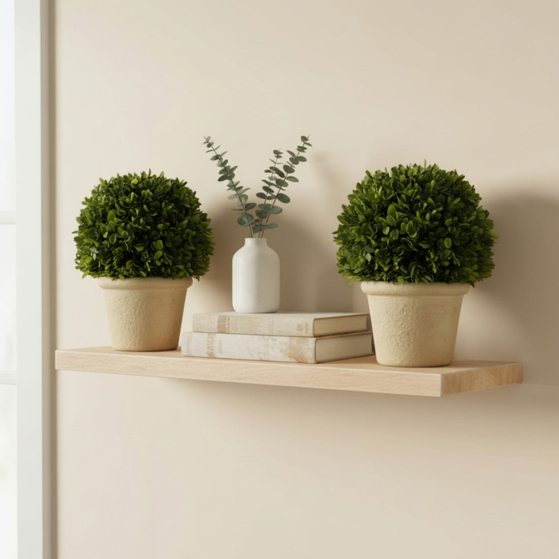 8" Preserved Boxwood Topiary, 2Pk