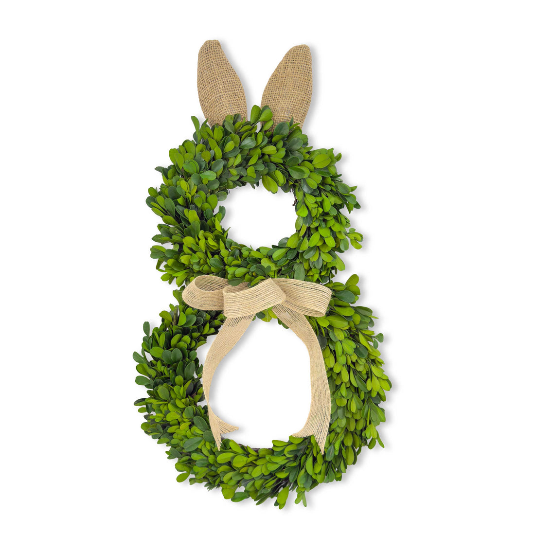 Preserved Boxwood Rabbit Shaped Topiary Décor