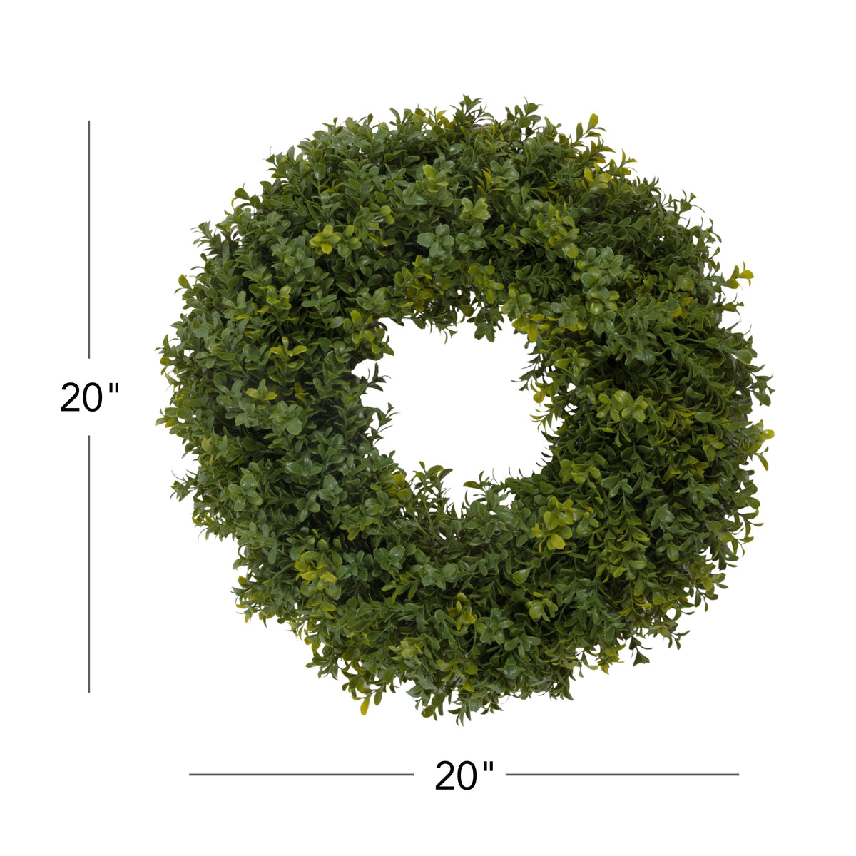 20" Artificial Boxwood Wreath