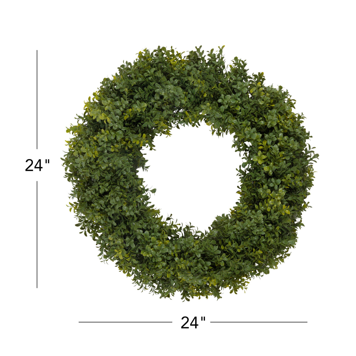 24" Artificial Boxwood Wreath